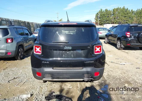 2016 Jeep Renegade Limited из США, поврежденный, VIN ZACCJBDT1GPD01407